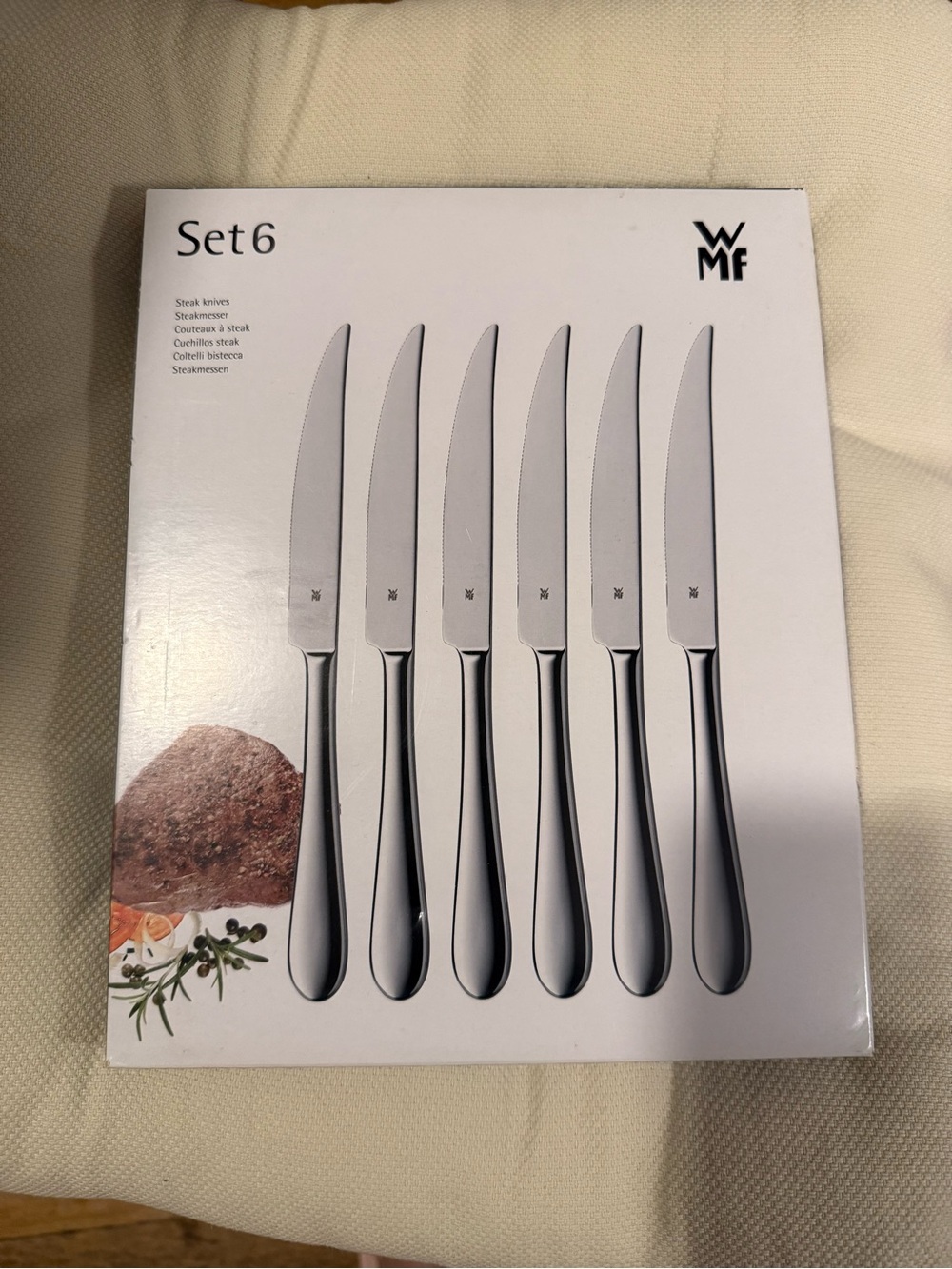 NEW WMF German Kitchenware 6-piece steak knife set
